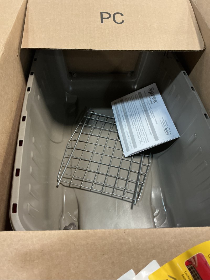 Condition photo showing As Is for midwest homes for pets spree hard-sided pet carrier 19-inch ideal for toy breeds red