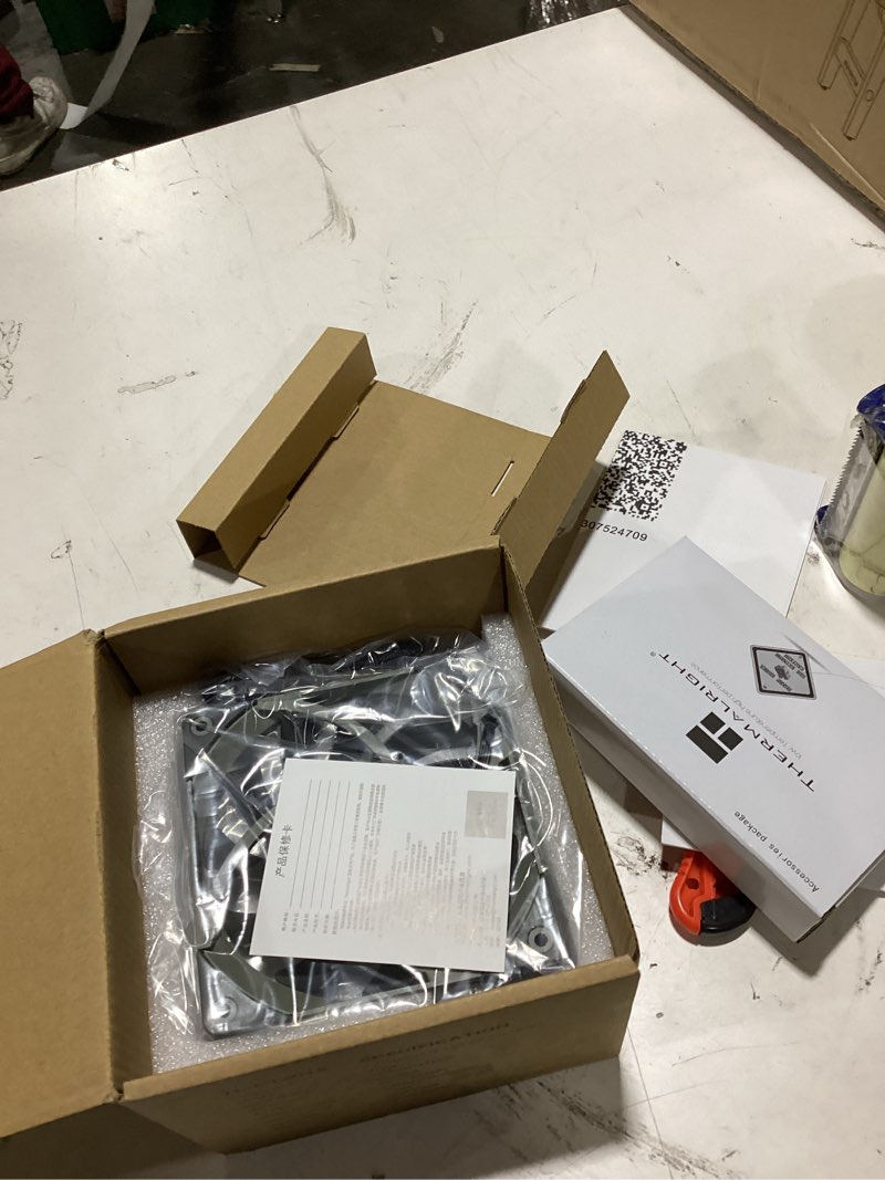 Condition photo showing As Is for thermalright axp120-x67 low profile cpu air cooler with quite 120mm tl-c12015 pwm fan, 6 heat pipes, 67mm height, for amd am4/intel lga 1700/1150/1151/1155/1851/1200/2011/2066 axp120-x67 1700