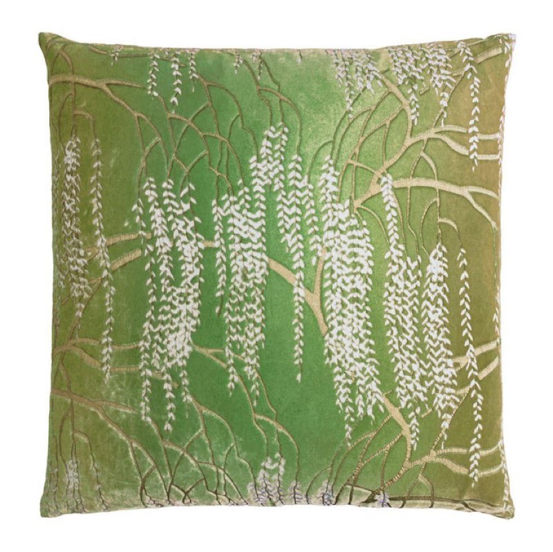 (2 pieces)GRASS WILLOW METALLIC VELVET PILLOWS BY KEVIN O'BRIEN STUDIO