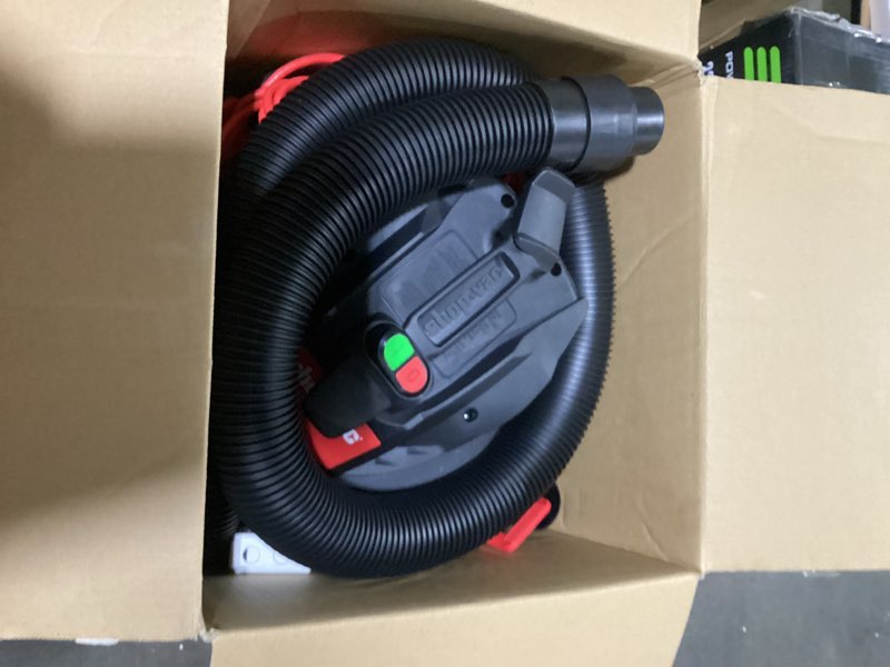 Condition photo showing Good Condition for shop-vac 12-gallon 6 hp corded wet/dry shop vacuum with accessories included