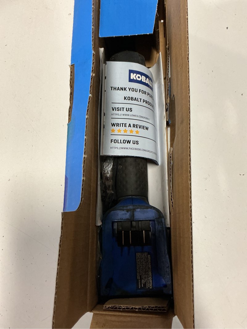 Condition photo showing As Is for kobalt 24-volt variable speed brushless 3/8-in drive cordless ratchet wrench (bare tool)