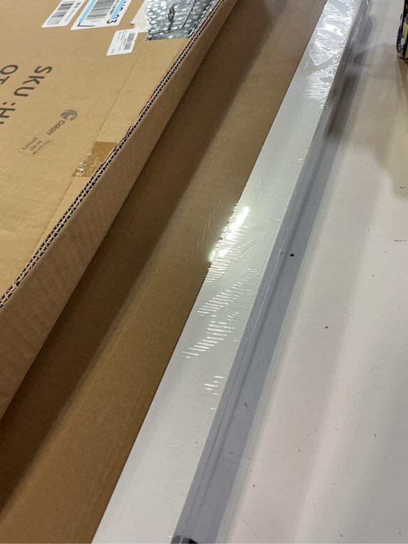 Condition photo showing Good Condition for colarr 2 pcs bulletin board 30 x 20 inch with frame decorative large wall mounted notice pin board with push pin for home office school picture(white)