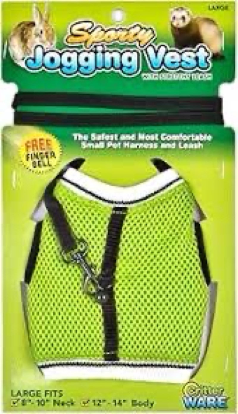 Ware Manufacturing Nylon Walk-N-Vest Pet Harness and Leash for Small Pets, Extra Large - Colors May Vary