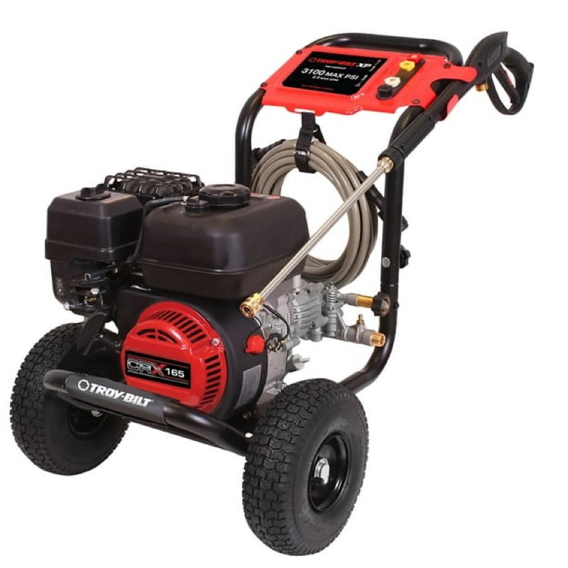 troy-bilt 3100 psi 2.3 gpm gas pressure washer