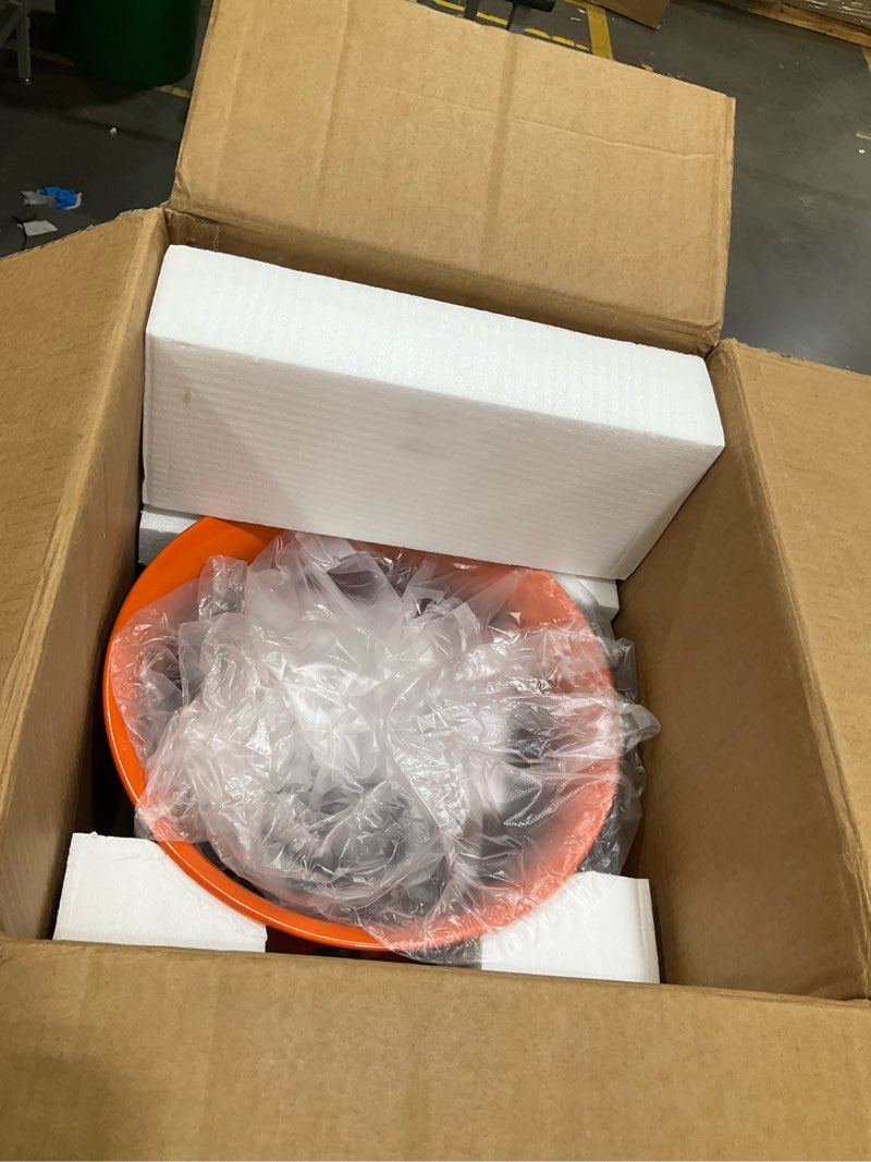 Condition photo showing New/Like New for vevor air mover blower fan 12 inch, 3198cfm 585w with 16.4ft flexible duct, industrial portable ventilator blower/exhaust, orange