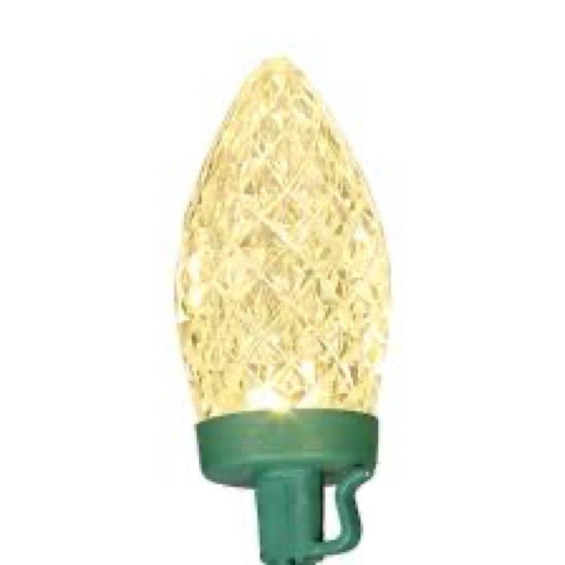 Christmas String Lights ... 25 Ct Warm White C9 Lights 