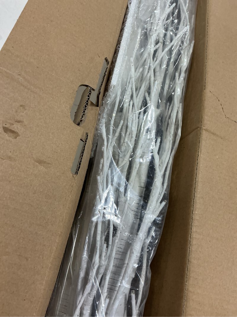 Condition photo showing Good Condition for Hairui Pre Lit Birch Tree 2 Pack 6FT 128 Warm White LED White Christmas Tree for Indoor Outdoor Home Thanksgiving Christmas Holiday Decorations