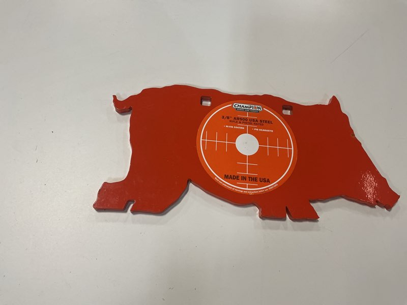 Champion Center Mass AR500 Steel Target. 3/8” #44914 Hi-Vis