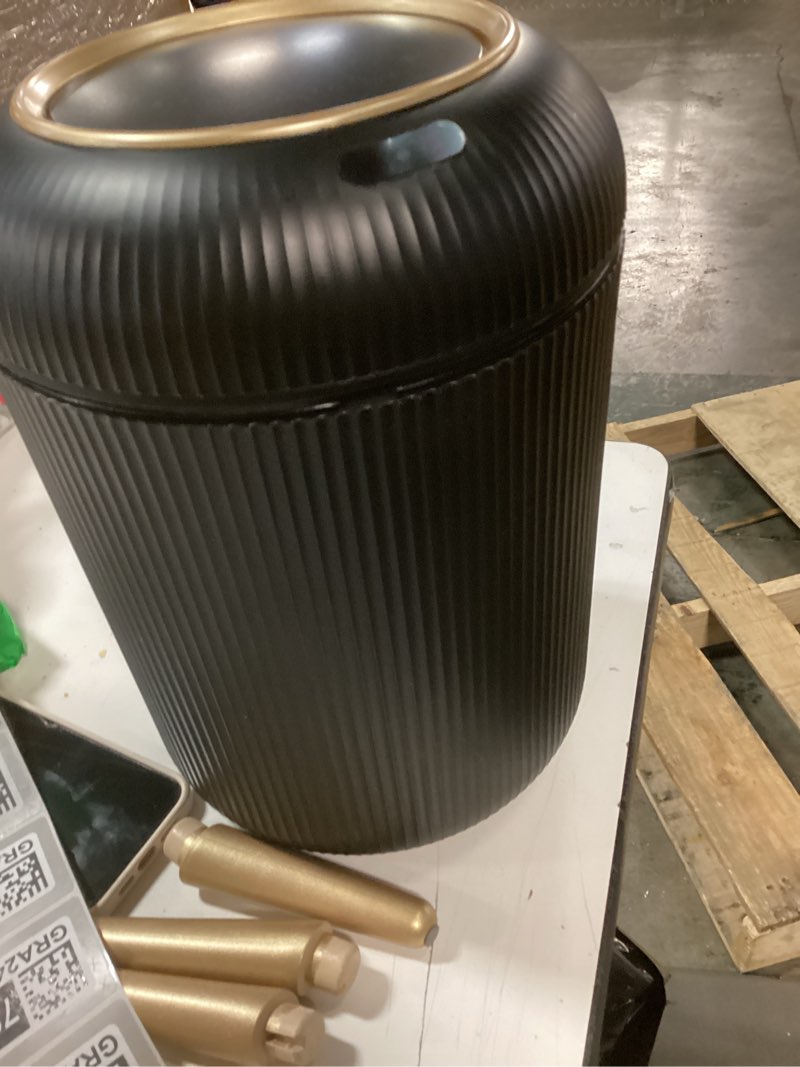 Condition photo showing Good Condition for Pukomc Smart Sensor Waterproof Trash Can - Flip Top, Cute Nordic Style Design Springtok Homewares Space Saving Bins