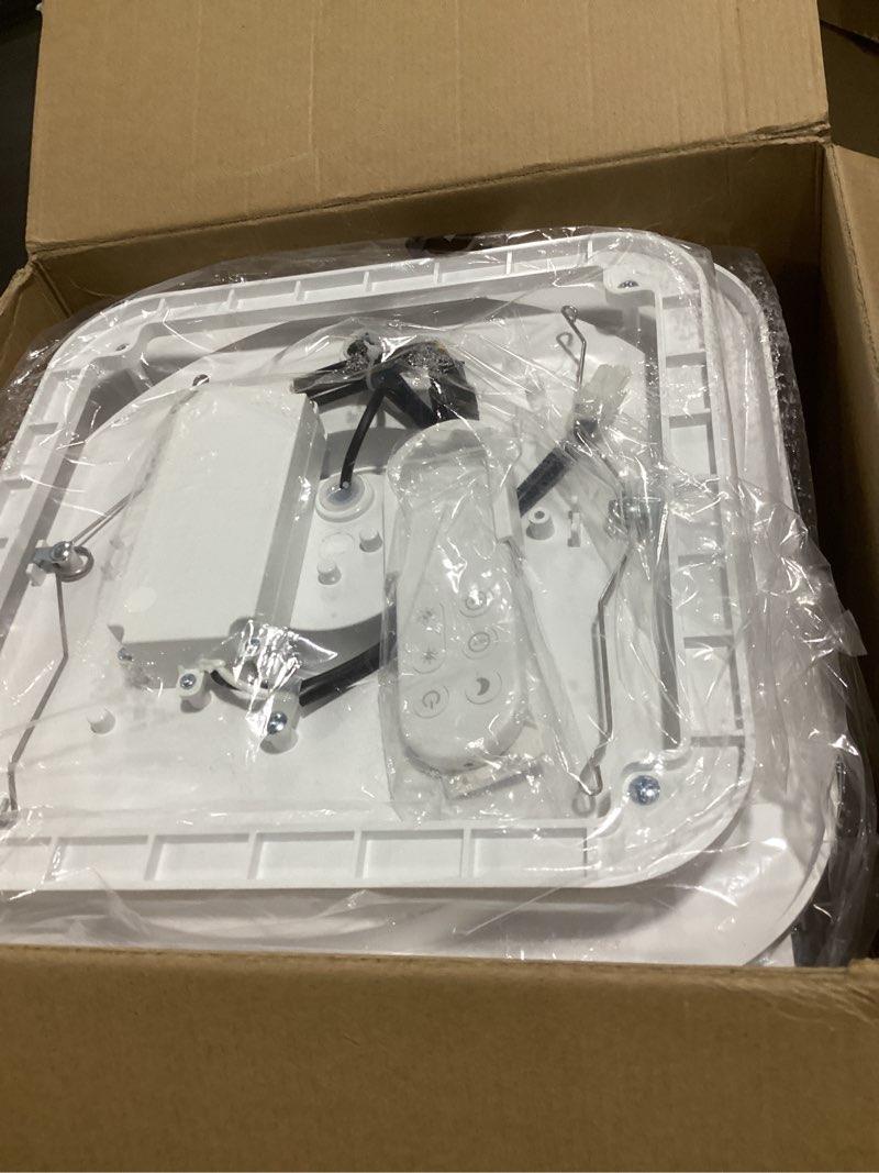Condition photo showing Good Condition for bathroom exhaust fan with light, 36w quiet vent fan - 160 cfm & 1.0 sone, 1500lm led light (3000k/4000k/5000k) - 5 brightness adjustable, 7 rgb modes & nightlight, remote control, easy to install white