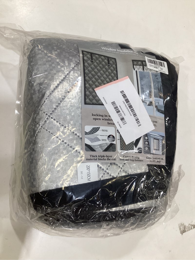 Condition photo showing Good Condition for Window Draft Blocker Thermal Curtains for Winter Height & Width Adjustable Up to 59 * 79“ Fit Most Indoor Room RV Windows 3 Layers Heavy-Duty Winter Thermal Window Cover Film Velcro Install MAX 59"*78"