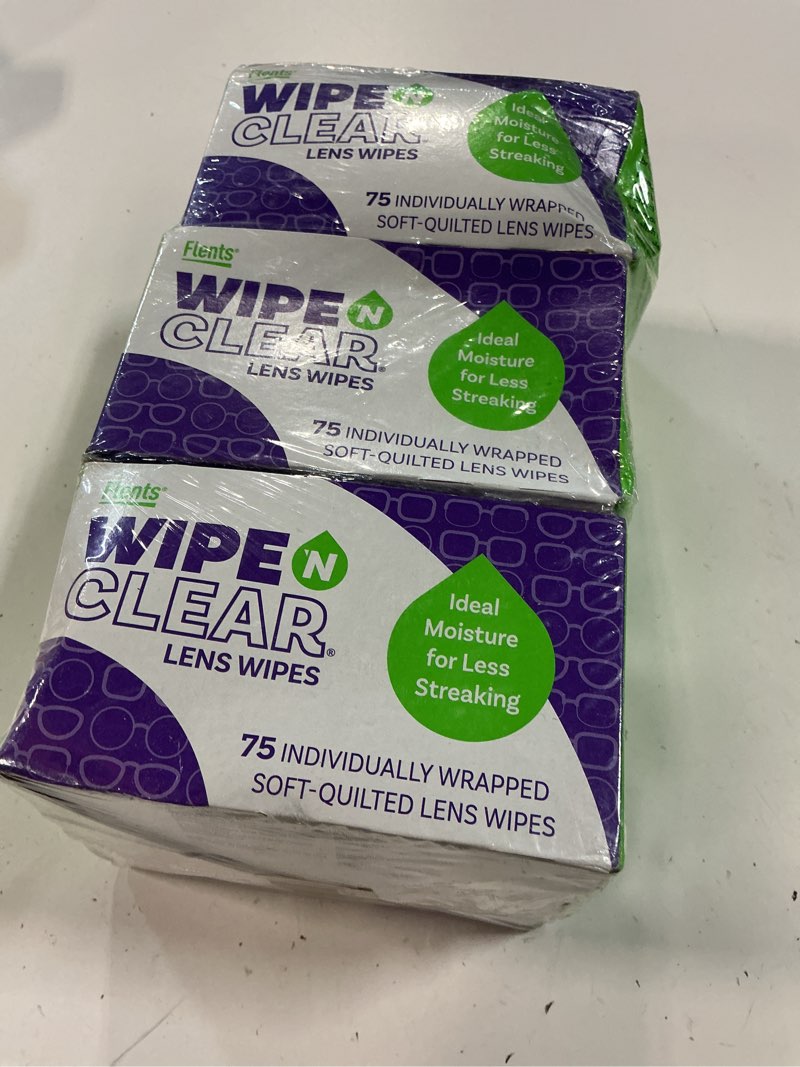 Condition photo showing New/Like New for flents wipe n clear lens wipes (225 count)