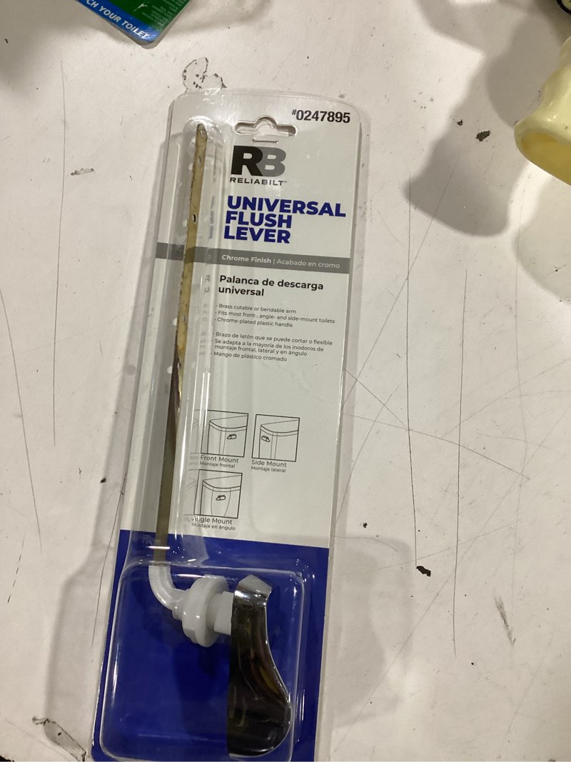 Condition photo showing As Is for RELIABILT 4-in/6-in/8-in cuttable Front/Side/Neo-angle Mount Chrome Universal Fit Handle with