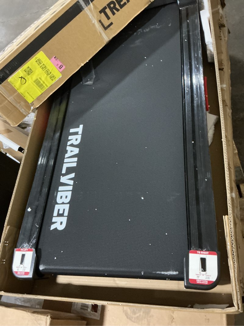 Condition photo showing As Is for Walking Pad Treadmill with 12% 9-Level Auto Incline, 450 lbs Capacity RGB LED Screen, Bluetooth Speaker Under Desk Treadmill, Compact Treadmills for Home Hiking