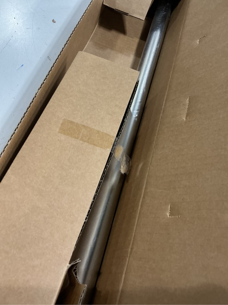 Condition photo showing Good Condition for ivilon curtain rod with ball finials - 1 inch pole. 48 to 86 inch. satin nickel 48" to 86" satin nickel