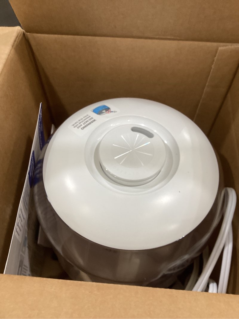 Condition photo showing As Is for DREO Humidifiers for Bedroom, 3L Top Fill 30H & 26dB Quiet Runtime for Large Room, Cool Mist Ultrasonic Humidifier with Humidity Sensor, Night Light for Home, Baby, Nursery, Plants, New Edition Pearl White