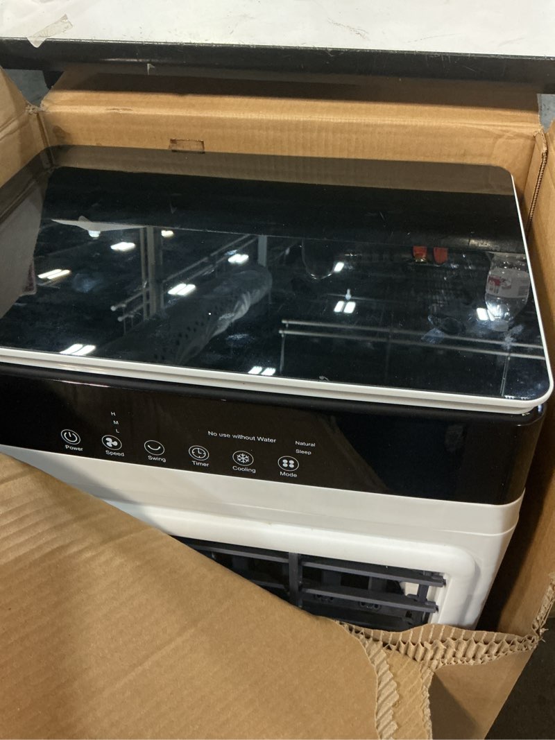 Condition photo showing Good Condition for swamp cooler air conditioner, 4000 cfm evaporative air cooler with 8-gal water tank, 4 modes, 3 speeds, remote, 12h timer, dry burn protection, portable windowless ac for bedroom, home, office