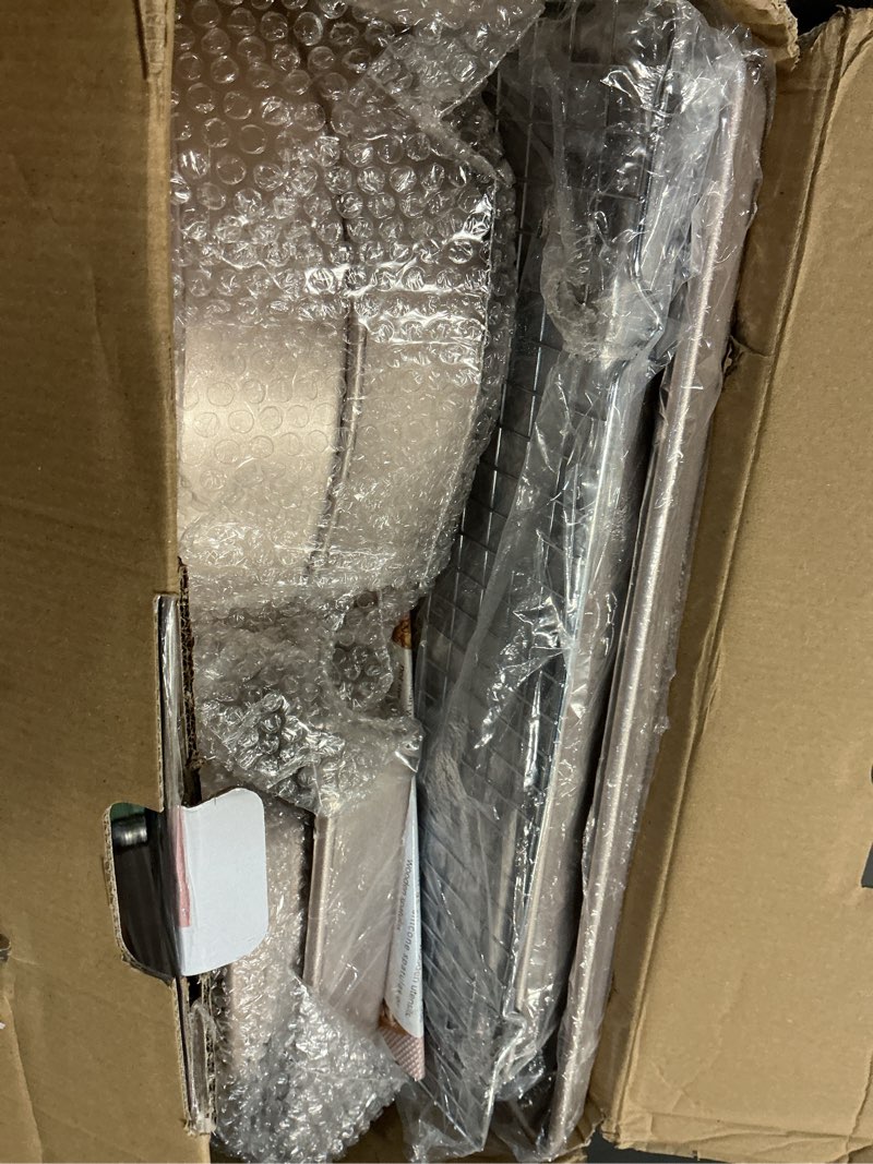 Condition photo showing Good Condition for HONGBAKE 9-Piece Baking Pans Set Nonstick, Stackable Non Toxic Bakeware Sets with Diamond Texture, Oven Pan Set for Cooking, Includes Cookie Sheet with Rack, Cake Pan, Roasting Pan, Muffin Tin, Gold Champagne Gold luxury nine-piece set