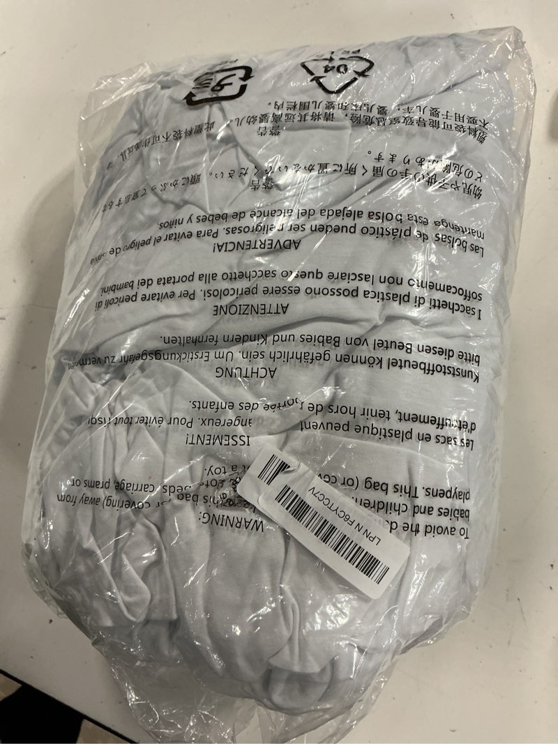 Condition photo showing Good Condition for amazon basics 4 piece bed sheet set, 100% cotton jersey, includes super soft, flat and fitted sheets, pillowcase, king, white, solid king white