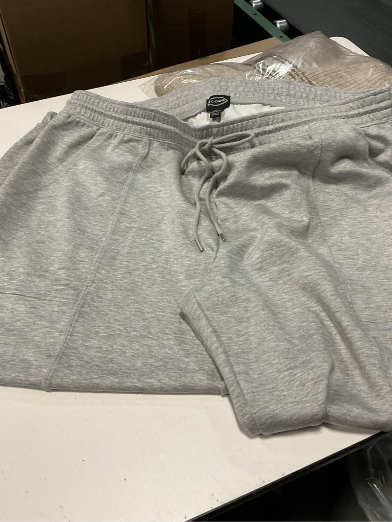 Condition photo showing Good Condition for (size 2x)lmcalzta joggers for men with pockets drawstring elastic waist sweatpants lightweight workout gym trousers