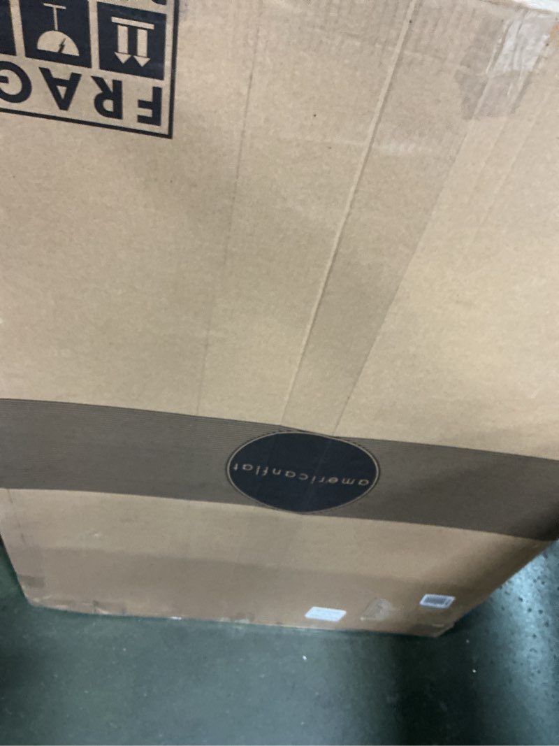 Condition photo showing New/Like New for Americanflat 28x40 Poster Frame with Polished Plexiglass - Use as 24x36 Frame with Mat or Display 28x40 Photo Without Mat - Streamline Collection - Thin Border Picture Frames for Wall - Gold Gold 28x40 1 Pack