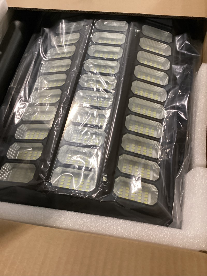 Condition photo showing Good Condition for Deepn Solar Street Light, Commercial Grade Solar Lights Outdoor IP67 Waterproof, 8700W LED Flood Security Lights Motion Sensor & Dusk to Dawn Outdoor Lighting for Parking Lots, Streets & Yard, 1 Pack