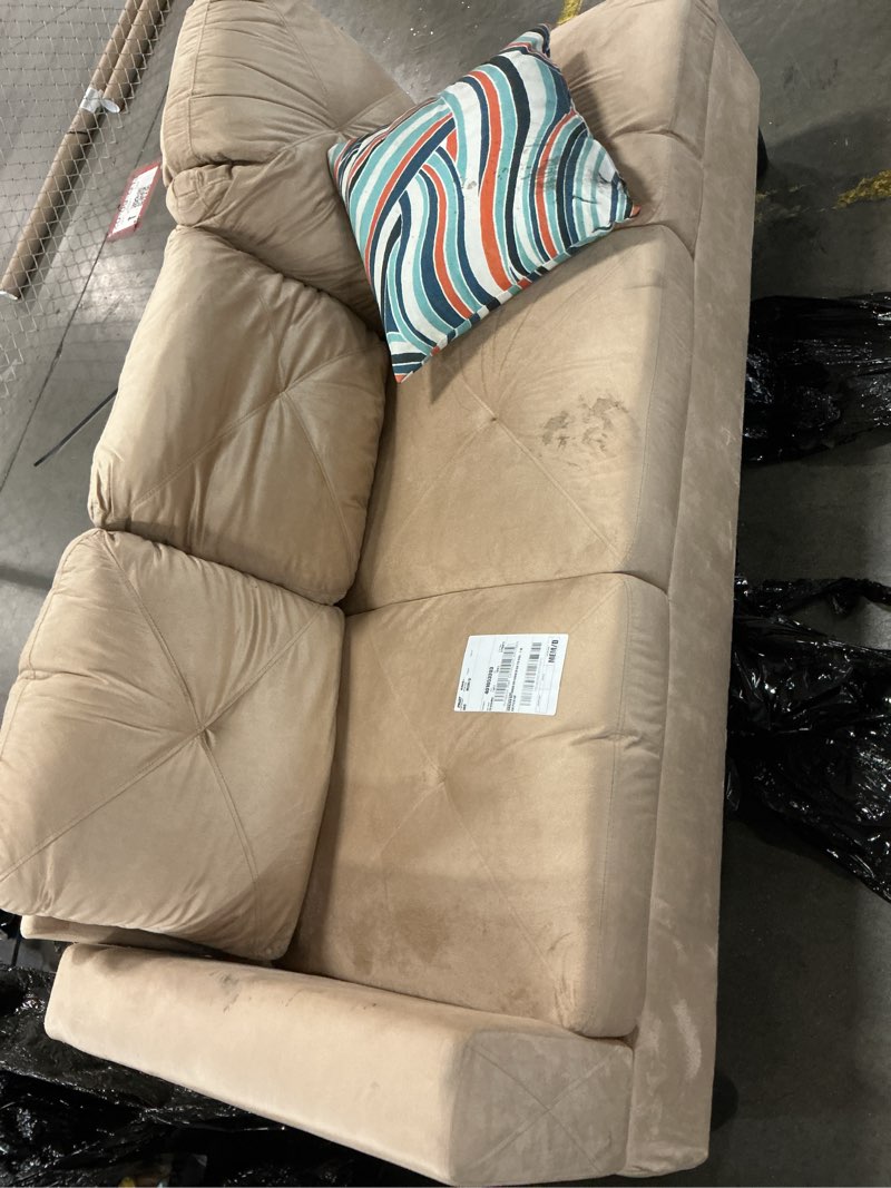 Condition photo showing As Is for (Incomplete ) Sectional 3 Piece Must Sell All Colors & This Grey Floor