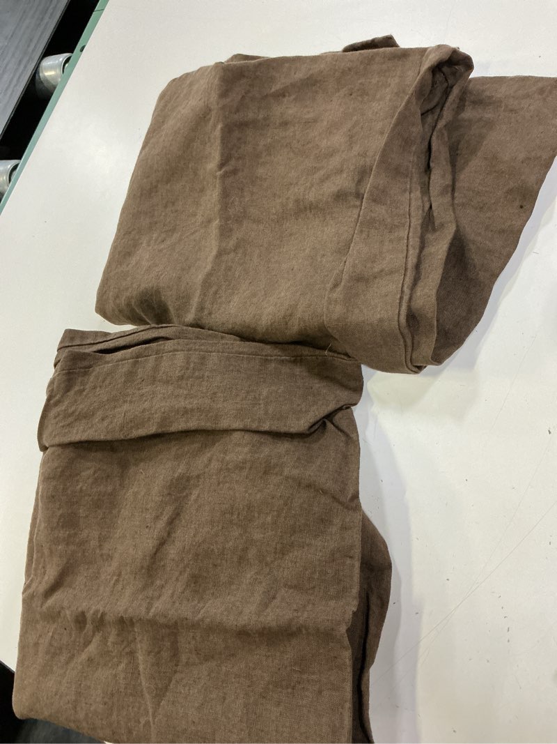 Condition photo showing Good Condition for european linen sham set, king, espresso