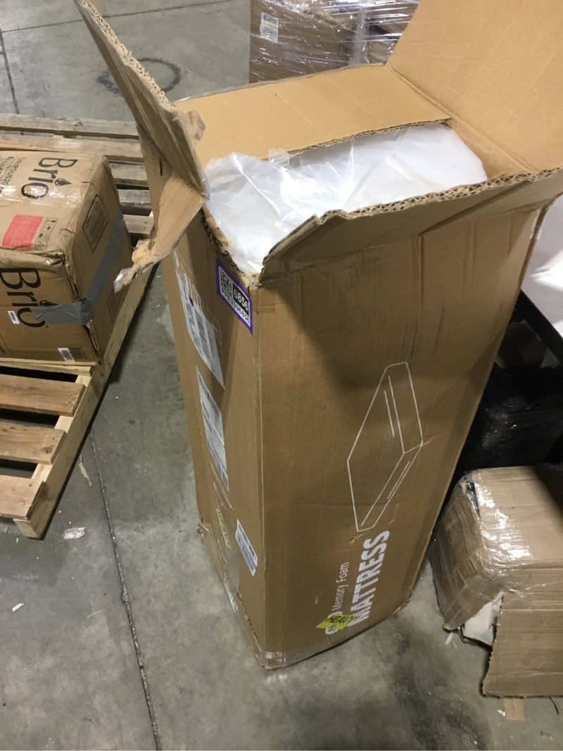 Condition photo showing New/Like New for EGOHOME Full Size Memory Foam Mattress, 8 Inch Bed Mattress in A Box with Cooling Green Tea Gel, Pressure Relief with Medium Firm Support, CertiPUR-US Certified, 75''L x 54''W, ?37.3 pounds White 8 Inch Full