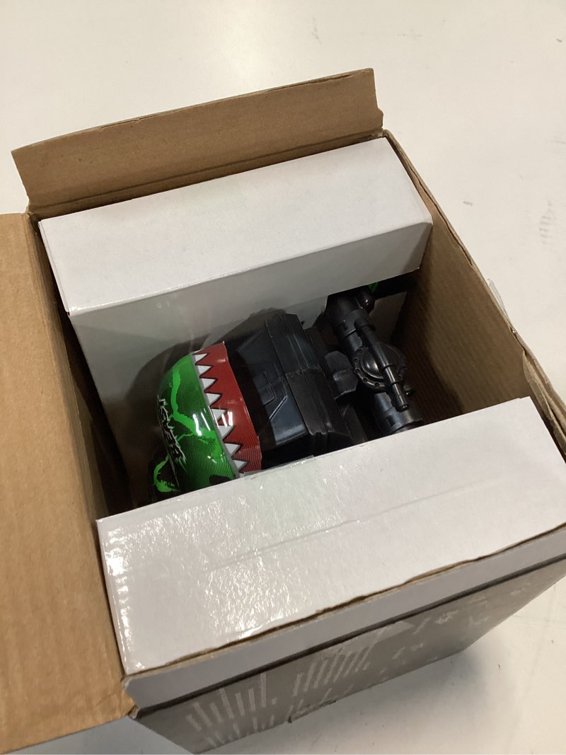 Condition photo showing As Is for bezgar monster truck toys - remote control monster truck with light & music, dinosaur toys for kids, 1:20 scale rc truck with 360° spins and drifting, remote control car for boys 4-7 green