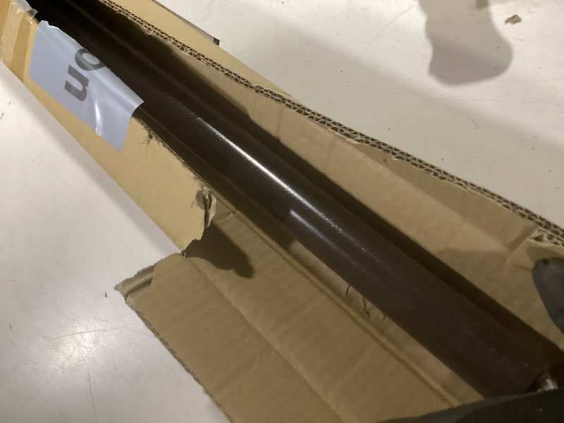 Condition photo showing Good Condition for 1 pack 1.5'' dia umbrella replacement lower pole, heavy steel patio umbrella bottom pole replacement, 1.7 mm thickness, no bullet buckle outdoor brown 33.5''