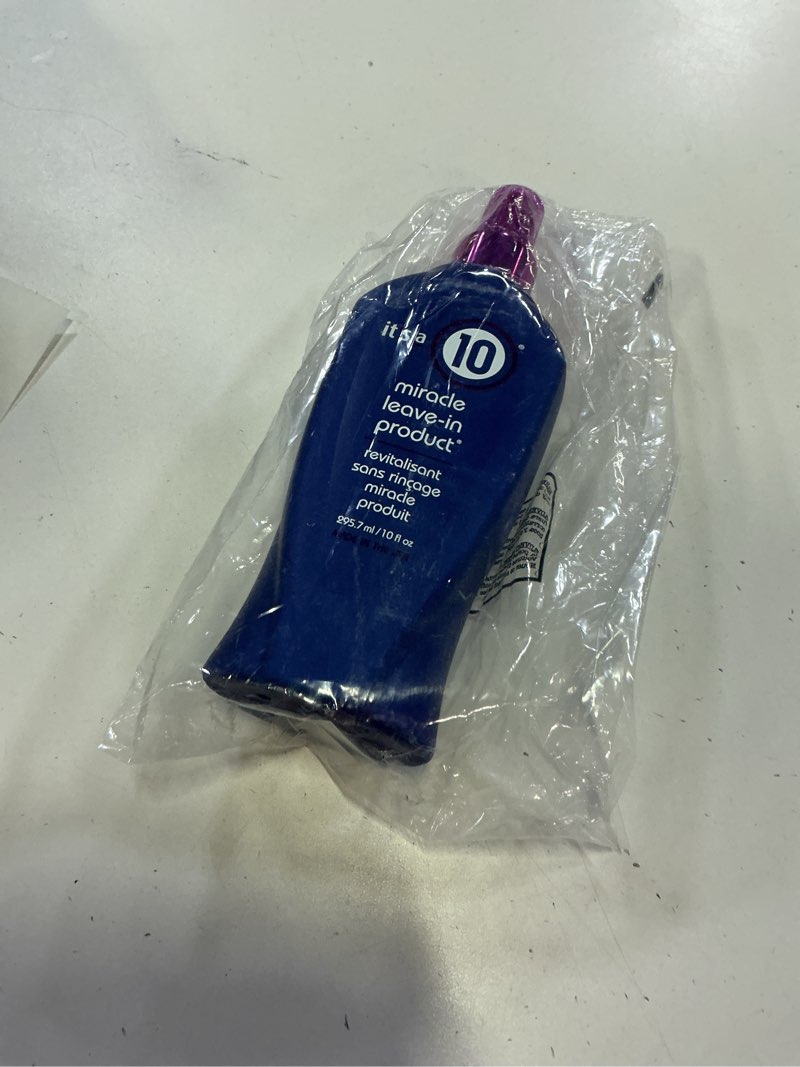 Condition photo showing New/Like New for it's a 10 haircare miracle leave-in product, 10 fl. oz.