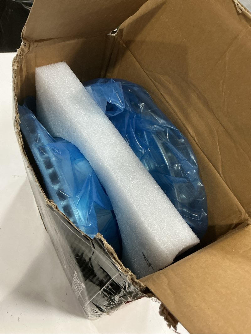 Condition photo showing As Is for a-premium front & rear drilled and slotted disc brake rotors + ceramic pads kit compatible with select nissan and suzuki models - frontier 2005-2019, xterra 2005-2015, equator 2009-2012, 12-pc set f&r drilled and slotted