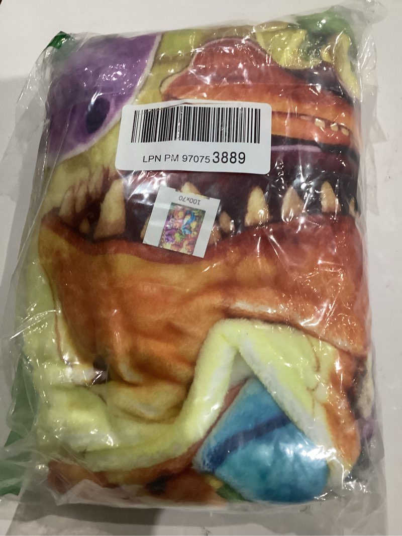 Condition photo showing Good Condition for Dinosaur Blanket for Boys Girls 3D Dinosaur Throw Dino Blanket for Toddler Boys Kids Cute Smiling Dinosaurs HD Digital Print Flannel Ultra Soft Lightweight All Season (28 * 40in) 28*40in