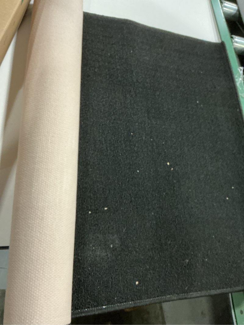 Condition photo showing As Is for Mecko Bath Mat, Ultra Absorbent Quick Dry Bathroom Floor Mats-Upgraded Thin Cozy Cloth Bathroom Mat(Black,24\"x36\") Black-4 24\"x36\"( similar no same)