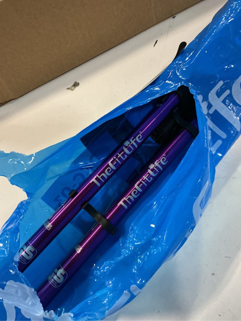 Condition photo showing Good Condition for TheFitLife Nordic Walking Trekking Poles - 2 Sticks with Anti-Shock and Quick Lock System, Telescopic, Collapsible, Ultralight for Hiking, Camping, Mountaining, Backpacking, Walking, Trekking