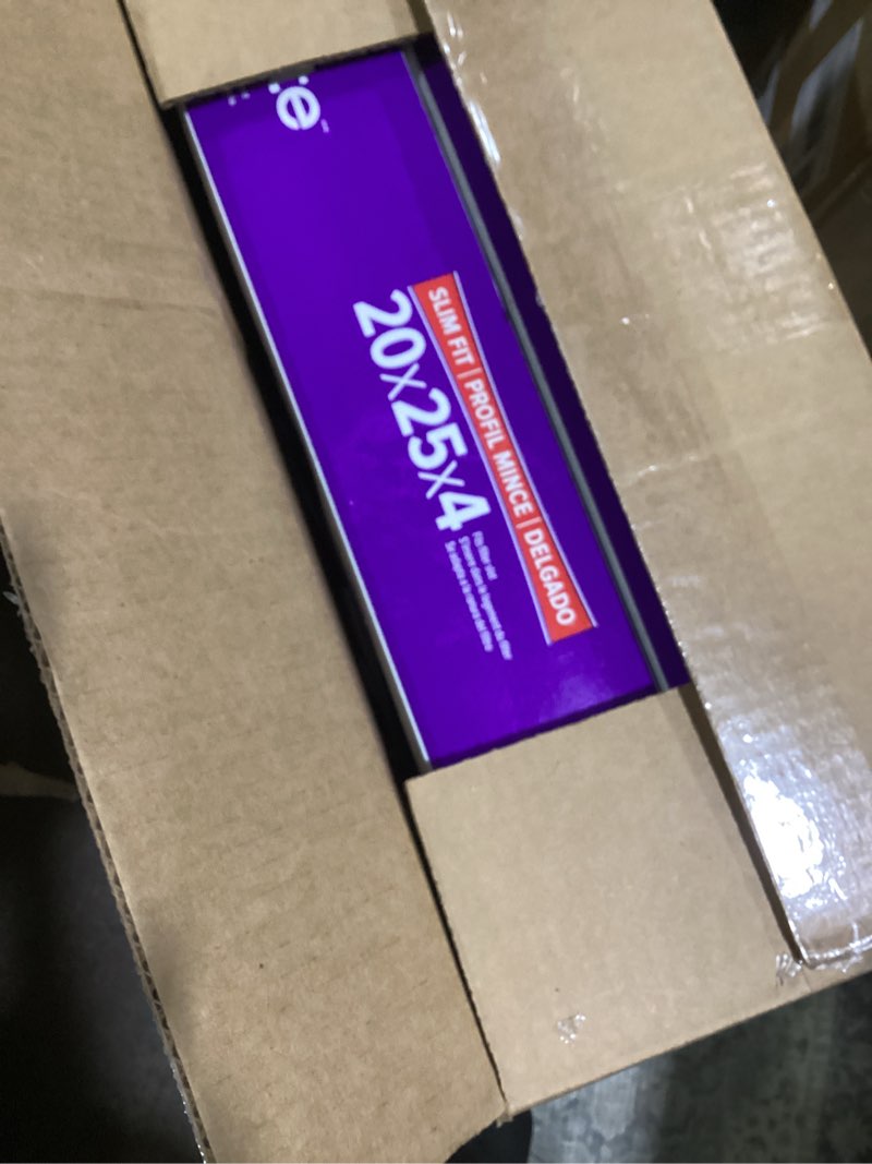 Condition photo showing New/Like New for filtrete 20x25x4 air filter merv 12, mpr 1550 certified asthma & allergy friendly 2-pack, fits honeywell & aprilaire, ac furnace hvac filters, pleated electrostatic (actual size 19.88x24.63x4.31 in)