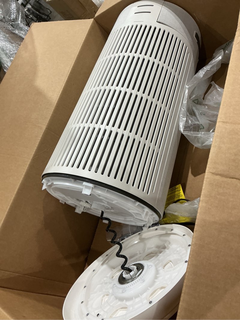 Condition photo showing As Is for blueair comfortpure most powerful 3-in-1 cooling, heating, air purifier – hepasilent cleaner for home, pets, allergies, dust, odor, covers 1689 sqft in 1 hour – all season comfort for large rooms 3in1 fan+ heater+ purifier- large