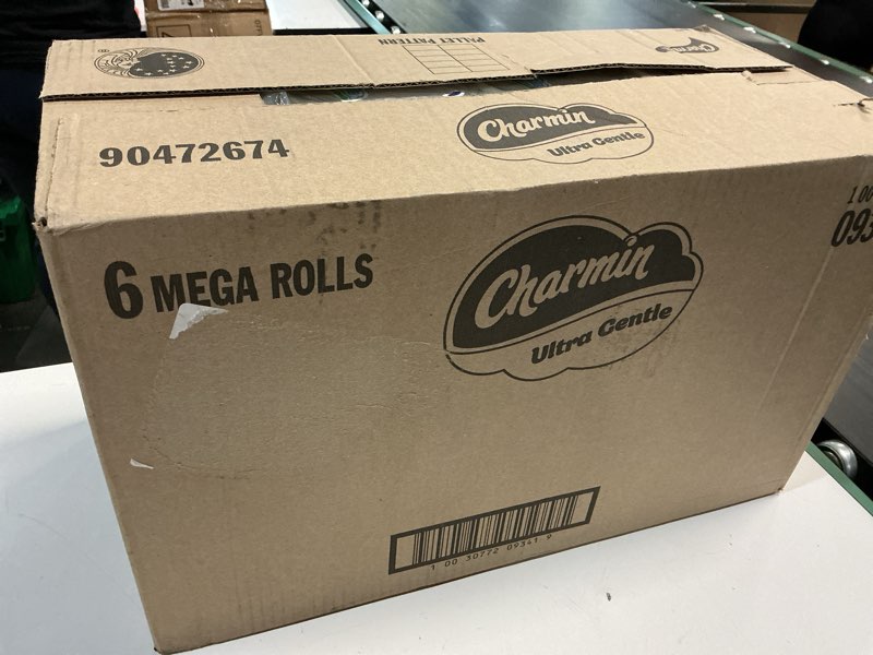 Condition photo showing New/Like New for charmin ultra gentle toilet paper, 6 count (pack of 4), total 24 mega rolls = 96 regular rolls 231 sheet (pack of 24)