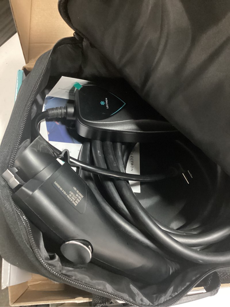 Condition photo showing Good Condition for lectron level 1 j1772 charger (wifi version) - 120v, 15 amp, nema 5-15 plug, 16 ft extension cord - portable electric car charger for j1772 evs 15a nema 5-15 with app