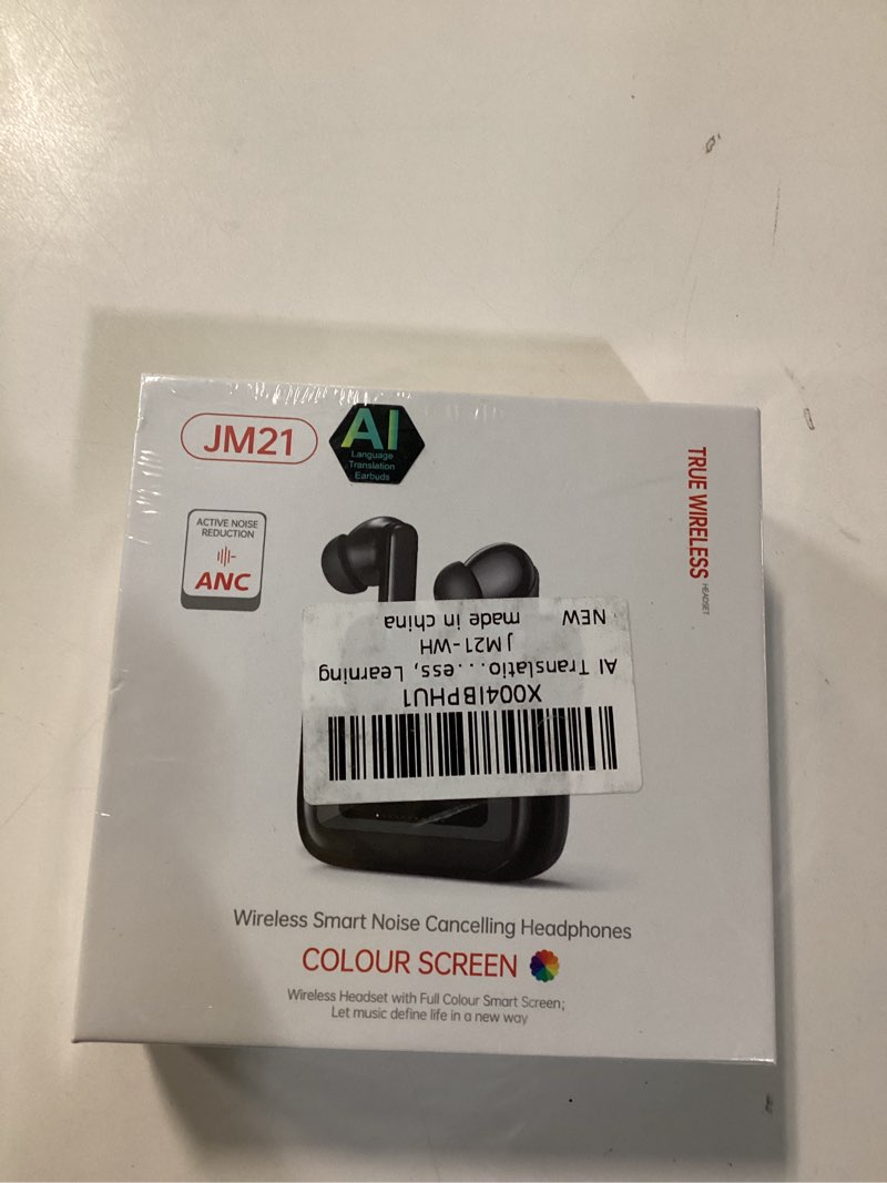 Condition photo showing New/Like New for AI Translation Earbuds, Music Translation Earbuds with LCD Touch Screen,3-in-1 Language Translator Earbuds, Portable AI translating Earbuds