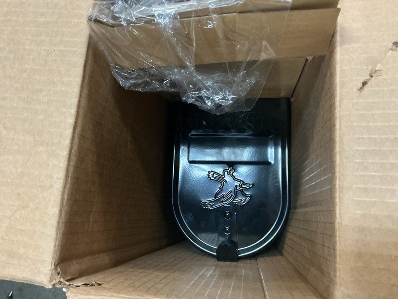 Condition photo showing Good Condition for architectural mailboxes mailbox-to-go classic galvanized steel post mount black mailbox