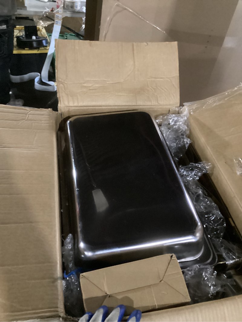 Condition photo showing Good Condition for chafing dishes for buffet 4 pack 7pan, 9qt [elegant gold and silver colors] stainless steel chafing dish buffet set [sturdy and high grade] chafers and buffet warmers sets 4 pack-7pan gold
