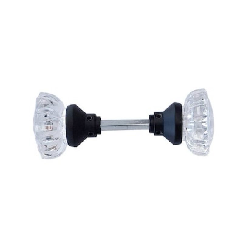 RELIABILT Black Interior or Bed/Bath Hall/Closet Passage Door Knob 2 -Pack