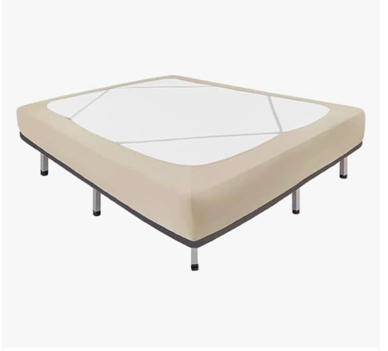elegant comfort box spring cover - stretchy and snug fit wrap around 4 sides bed skirt - jersey knit