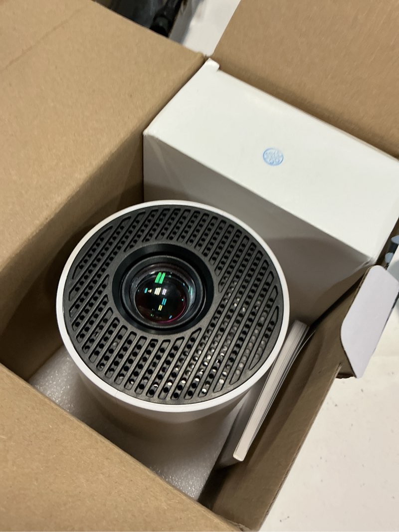 Condition photo showing New/Like New for magcubic 2026 upgraded hy300pro mini projector with wifi and bluetooth, portable projector 4k support, auto keystone, 180 degree rotation, smart proyector for home outdoor white