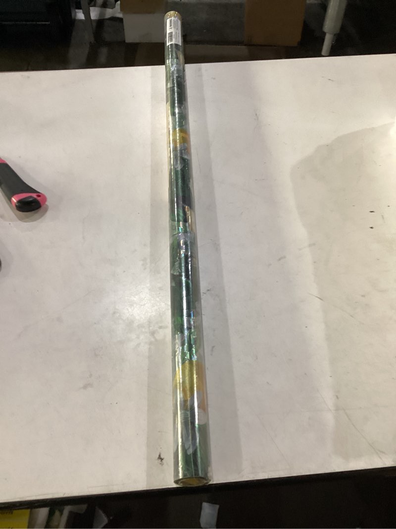 Condition photo showing New/Like New for stained glass window film, rainbow privacy, one way decorative tint, static cling, renter friendly for home bathroom door rainbow lemon tree 35.5*78.5