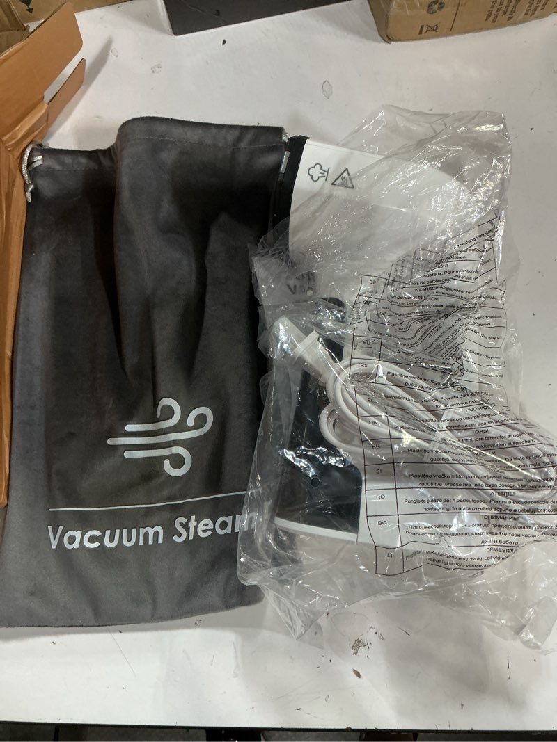 Condition photo showing New/Like New for sweepulire vacuum steamer for clothes, 3500pa suction handheld clothes steamer, 3 modes, led display, portable travel steamers for clothes, steaming & ironing 2 in 1 (for 110-120v) white l