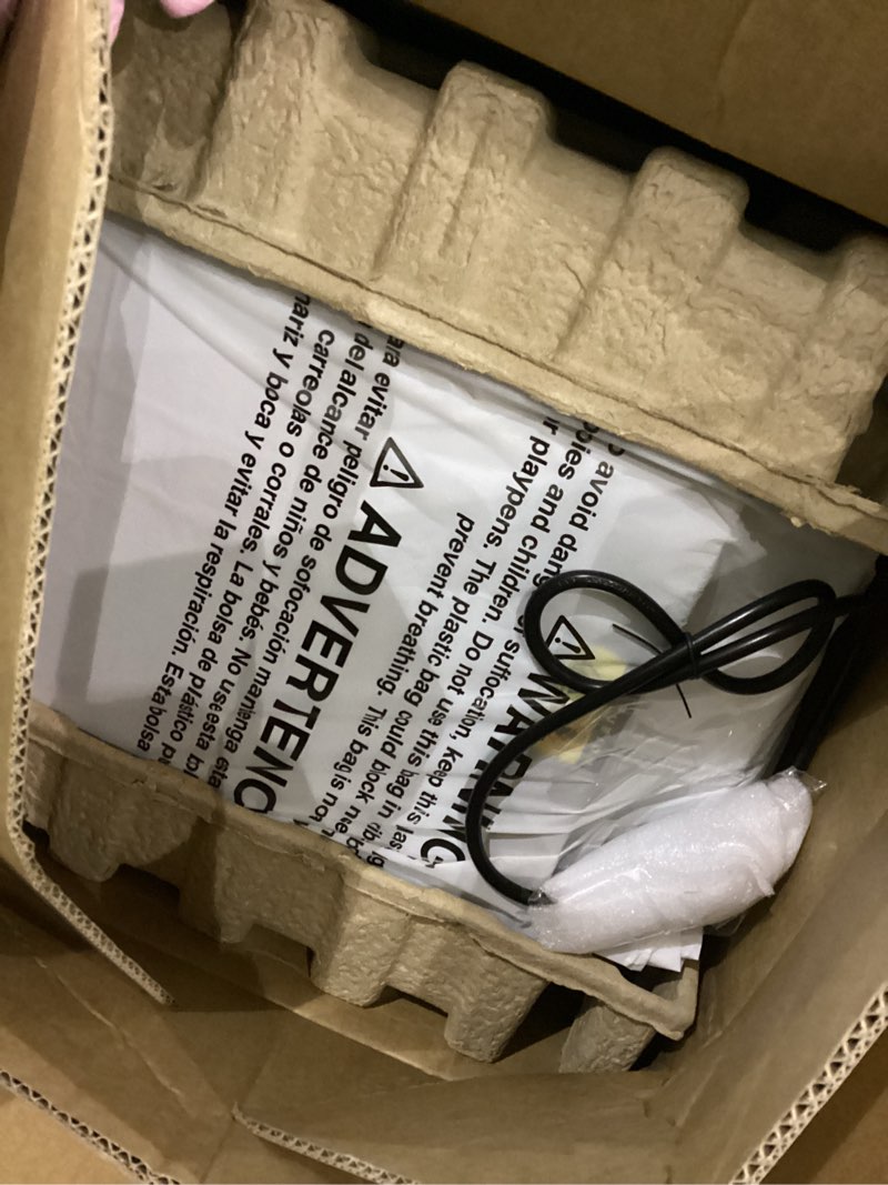 Condition photo showing As Is for Food Dehydrator, 650W Powerful Fruit Dryer Machine with Adjustable Timer & Temperature, 8 Stainless Steel Trays, Quiet Operation, for Jerky, Fruits, Herbs, Dog Treats Iron Black+Light Gray