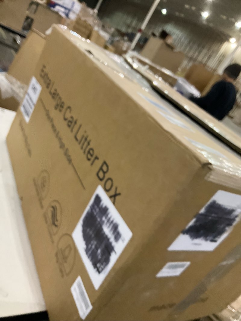 Condition photo showing Good Condition for 2 Pack 12'' High Sides Stainless Steel Litter Box for Big Cats,XXL Metal Maine Coon Litter Box with Tall Wall,XXXL Deep Litter Boxes with Low Entry for Senior Cats,Never Absorbs Odors 2 Pack-24''L×16''W×12H''